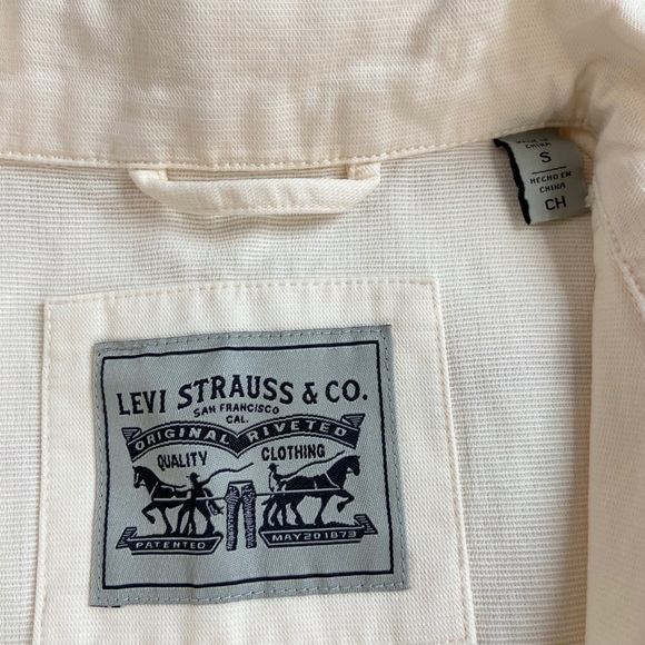 NWT Levis Broken Canvas Embroidered Shirt Jacket S - Picture 5 of 8